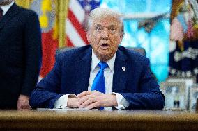 Trump Remarks in the Oval Office