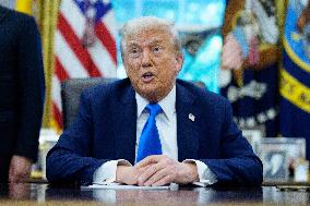 Trump Remarks in the Oval Office