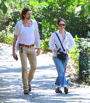 Lily James and Pierson Fode out in Central Park