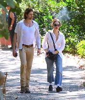 Lily James and Pierson Fode out in Central Park