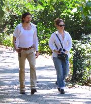 Lily James and Pierson Fode out in Central Park