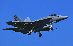 U.S. Navy jet landing and takeoff exercises