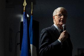 Meeting of Michel Barnier for the Partial Legislative Election - Paris AJ