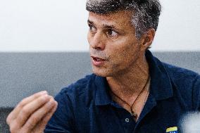 Venezuelan opposition leader Leopoldo Lopez - Madrid