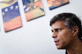 Venezuelan opposition leader Leopoldo Lopez - Madrid