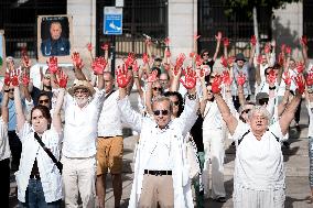 Tribute to Gaza health workers - Madrid