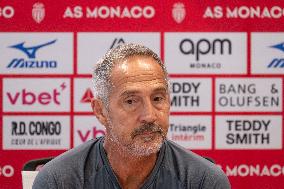AS Monaco Football Club Press Conference - La Turbie