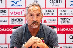 AS Monaco Football Club Press Conference - La Turbie