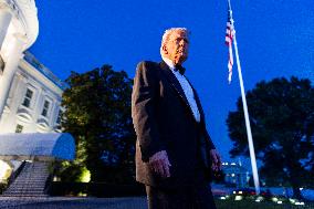 US President Trump departs the White House for Dinner at Mount Vernon