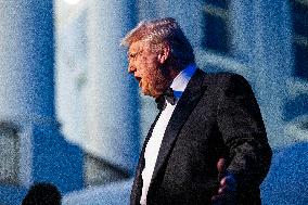 US President Trump departs the White House for Dinner at Mount Vernon