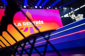 Exclusive - Gabriel Attal at La Rentree de Renaissance a day before the meeting - Arras