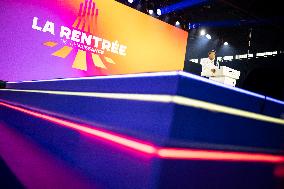 Exclusive - Gabriel Attal at La Rentree de Renaissance a day before the meeting - Arras