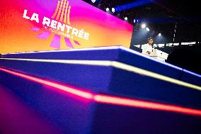 Exclusive - Gabriel Attal at La Rentree de Renaissance a day before the meeting - Arras