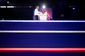 Exclusive - Gabriel Attal at La Rentree de Renaissance a day before the meeting - Arras