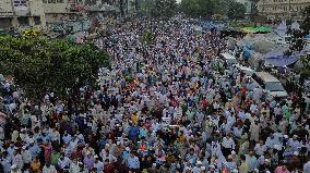 Jamaat-e-Islami supporters hold a protest rally - Dhaka