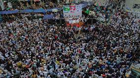Jamaat-e-Islami supporters hold a protest rally - Dhaka
