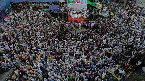 Jamaat-e-Islami supporters hold a protest rally - Dhaka