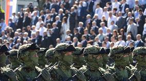 Military parade marking the Day of Serbian Unity