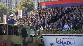 Military parade marking the Day of Serbian Unity