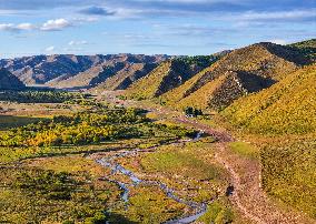 Autumn scenery of the Hanshan Mountain