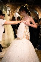 LFW - Richard Quinn Backstage - London