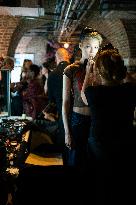 LFW - Richard Quinn Backstage - London