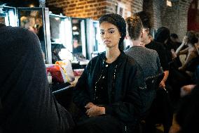 LFW - Richard Quinn Backstage - London