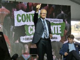 Meeting space organized by the young members of the Salvini League - Pontida