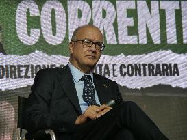 Meeting space organized by the young members of the Salvini League - Pontida