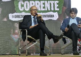 Meeting space organized by the young members of the Salvini League - Pontida