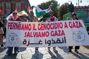 March for Free Palestine - Turin