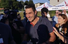 Meeting space organized by the young members of the Salvini League - Pontida