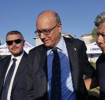 Meeting space organized by the young members of the Salvini League - Pontida