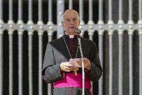 Pope Leo XIV leads an audience as part of the Jubilee of Justice - Vatican
