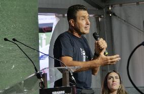 Meeting space organized by the young members of the Salvini League - Pontida