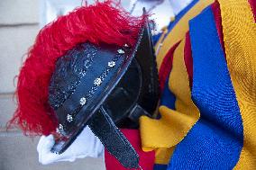 Pope Leo XIV at church of Saint Anne - Vatican