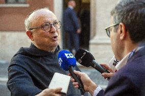 Pope Leo XIV at church of Saint Anne - Vatican
