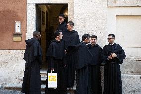 Pope Leo XIV at church of Saint Anne - Vatican