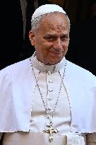 Pope Leo XIV at church of Saint Anne - Vatican