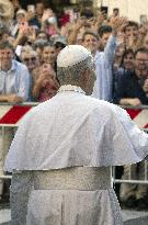 Pope Leo XIV at church of Saint Anne - Vatican