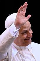 Pope Leo XIV at church of Saint Anne - Vatican