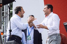 Jordan Bardella at Annual rally of Salvini's League - Pontida