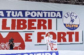 Jordan Bardella at Annual rally of Salvini's League - Pontida