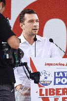 Jordan Bardella at Annual rally of Salvini's League - Pontida
