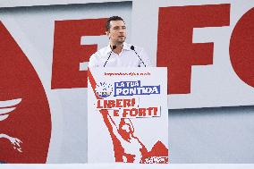 Jordan Bardella at Annual rally of Salvini's League - Pontida