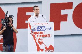 Jordan Bardella at Annual rally of Salvini's League - Pontida