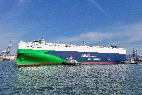World Most Powerful Ocean Going Automobile Transport Ship  Anji