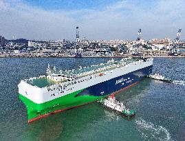 World Most Powerful Ocean Going Automobile Transport Ship  Anji