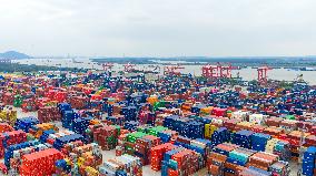 China Nanjing Longtan Port Containers