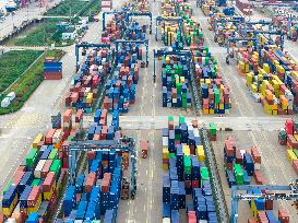 China Nanjing Longtan Port Containers